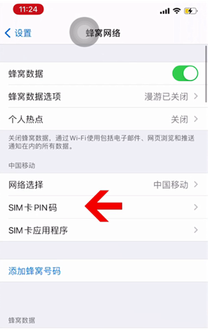 石景山苹果14维修网分享如何给iPhone14的SIM卡设置密码 