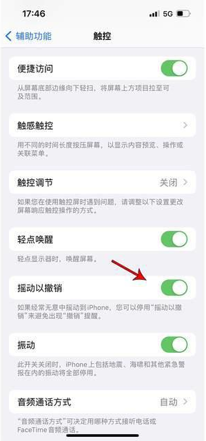 石景山苹果手机维修分享iPhone手机如何设置摇一摇删除文字 